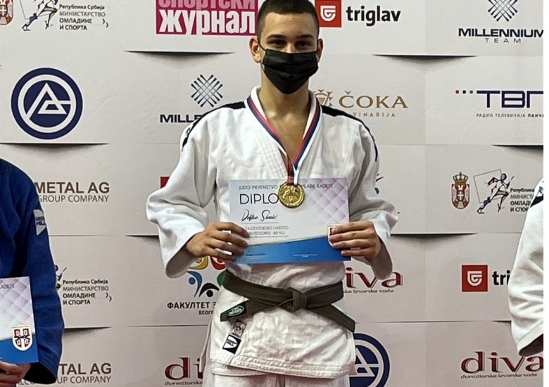 Вељко Симић кадетски првак Србије у џудоу